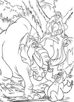kolorowanka Tarzan do wydruku malowanka Disney numer 51